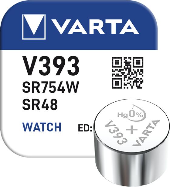 Produktbild Varta V393 / SR754W - Uhrenbatterie (1 Stk., SR48, 77 mAh)