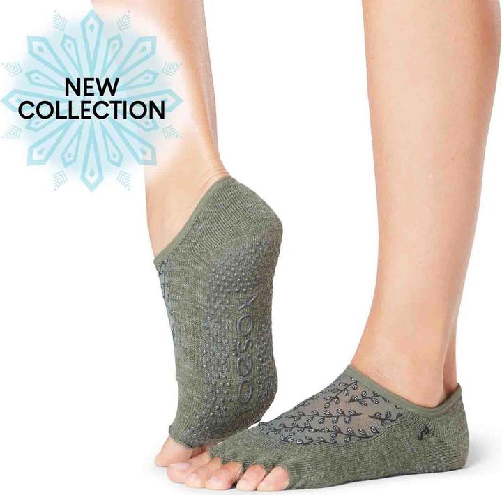 Image du produit Toesox Chaussettes ouvertes pour orteils Luna Half Toe S, Woodland (S)