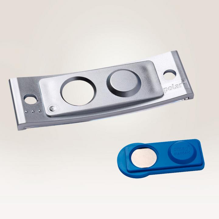 Produktbild Badgepoint POL35MA66-10DR Namensschilder, 74 x 34 mm, metallfarben