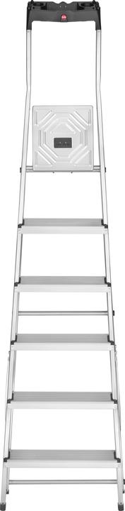 Produktbild Hailo L60 StandardLine, Alu-Sicherheits-Stehleiter, 6 Stufen (Stehleiter, 128 cm)
