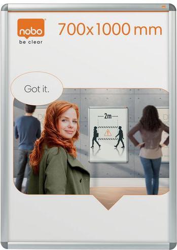 Produktbild Kensington NOBO Plakatrahmen 700 x 1.000 mm, inklusive Befestigungsset 32 mm silber eloxierter Aluminium-Rahmen