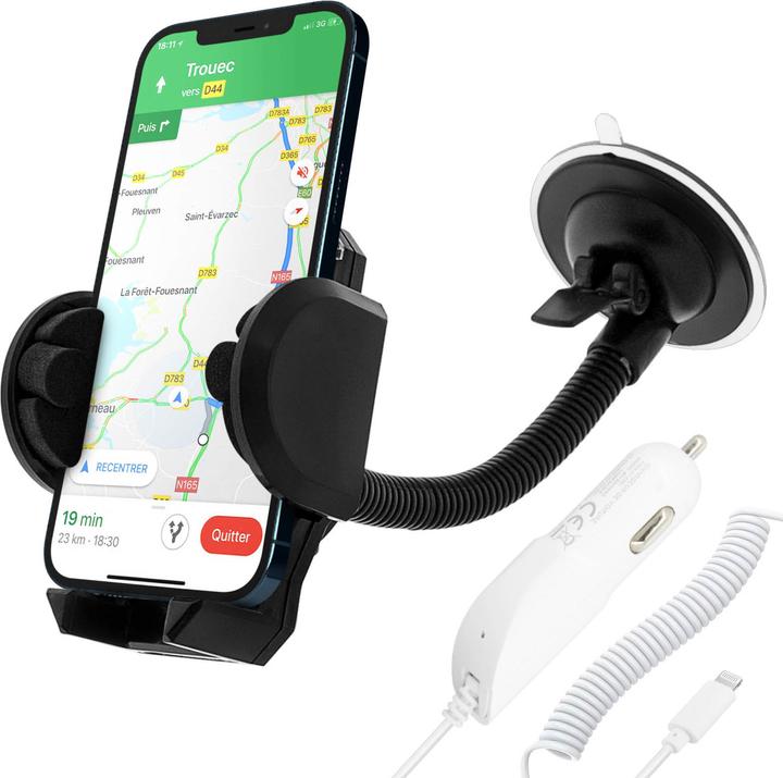 Produktbild Avizar KFZ-Halterung + iPhone/iPad Zigarettenanzünder