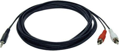 Actual product image Eaton 3.5mm Mini Stereo to RCA Audio Y Splitter Adapter Cable M/2xM 6ft. 1.8m (1.83 m, 3.5mm jack (AUX))