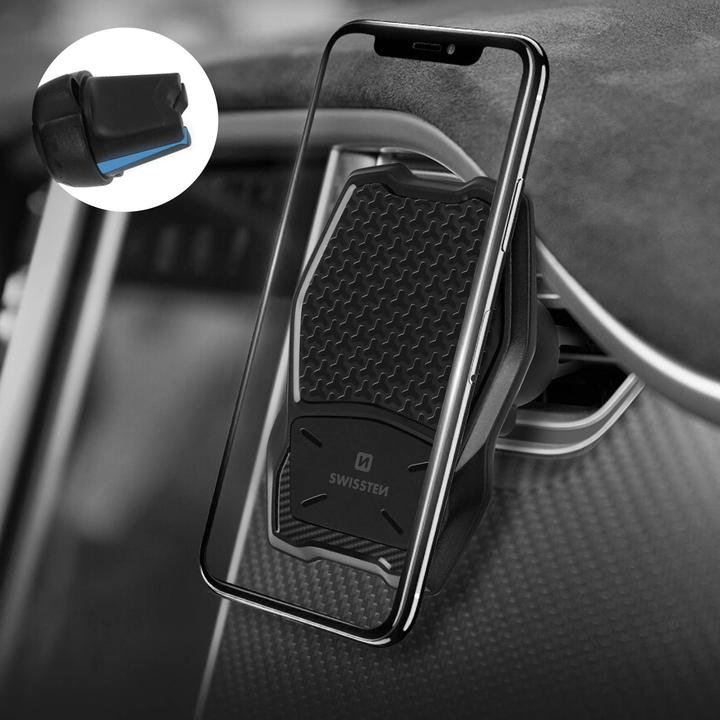 Actual product image Swissten Car Mount + QI Charger