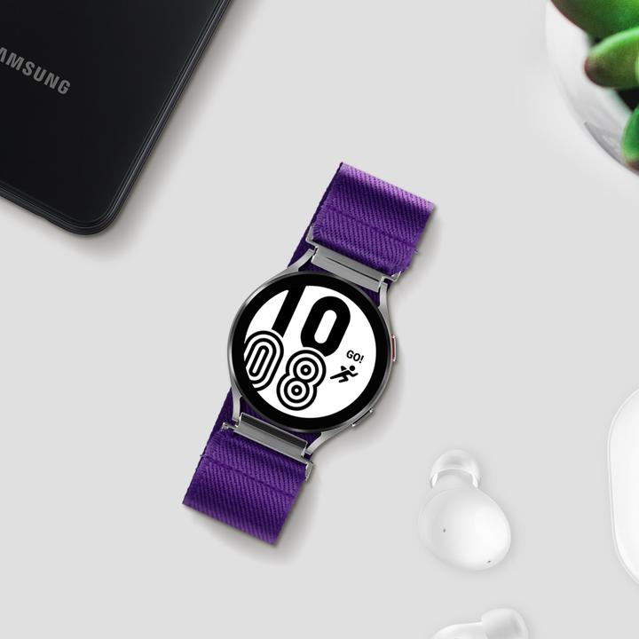 Actual product image Avizar Samsung Watch 4 nylon strap (Silicone bracelet)