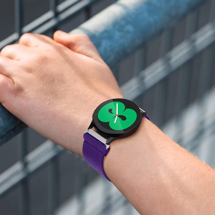 Actual product image Avizar Samsung Watch 4 nylon strap (Silicone bracelet)
