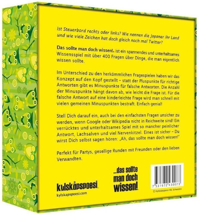Actual product image You should know that! (German)