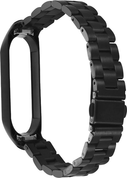 Actual product image Avizar Xiaomi Mi Band 6 / 5 steel bracelet with folding clasp (Stainless steel)