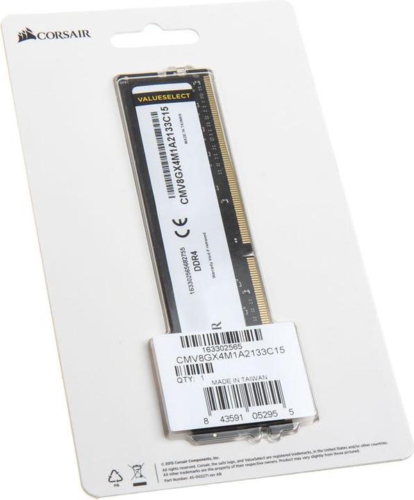Produktbild Corsair Value Select (1 x 8GB, 2133 MHz, DDR4-RAM, DIMM)