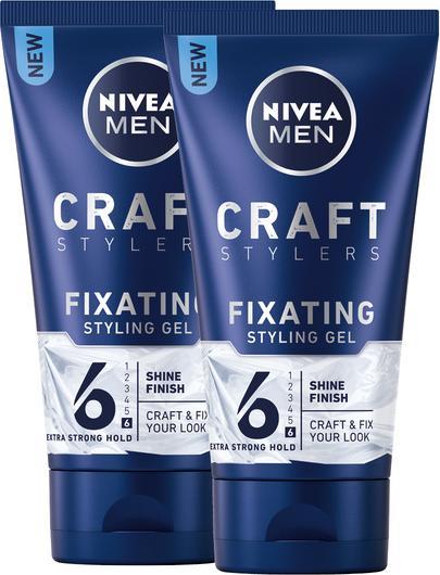 NIVEA Craft Stylers Fixating Styling Gel DUO (Haargel, 300 ml)