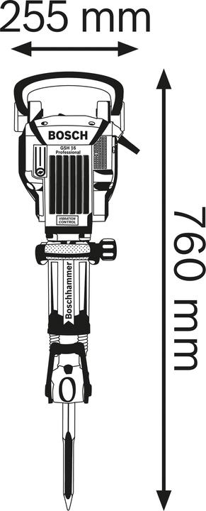 Actual product image Bosch Professional GSH 16-28 (Electrical connection)