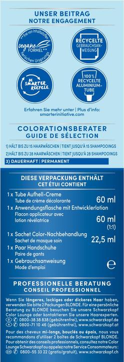 Produktbild Schwarzkopf Blonde Aufhellende Farbe (Platinblond)