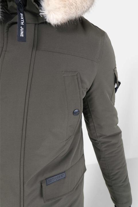 Actual product image Sixth June ixth june water-repellent fur hooded parka (S)