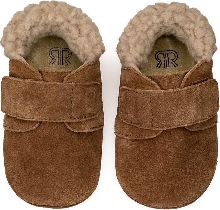 Immagine prodotto La Redoute Collections Calde pantofole in pelle con chiusura a velcro (20)