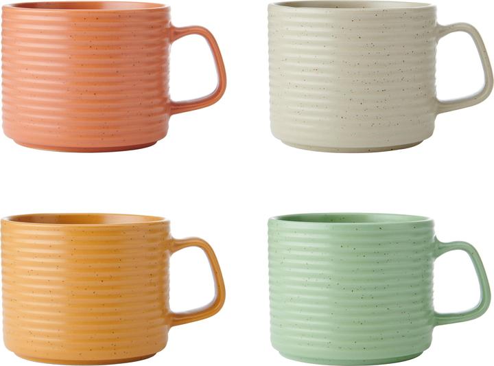 Immagine prodotto Kitchen Craft Set Di 4 Tazze Impilabili Id Con Texture (400 ml, 4 x)