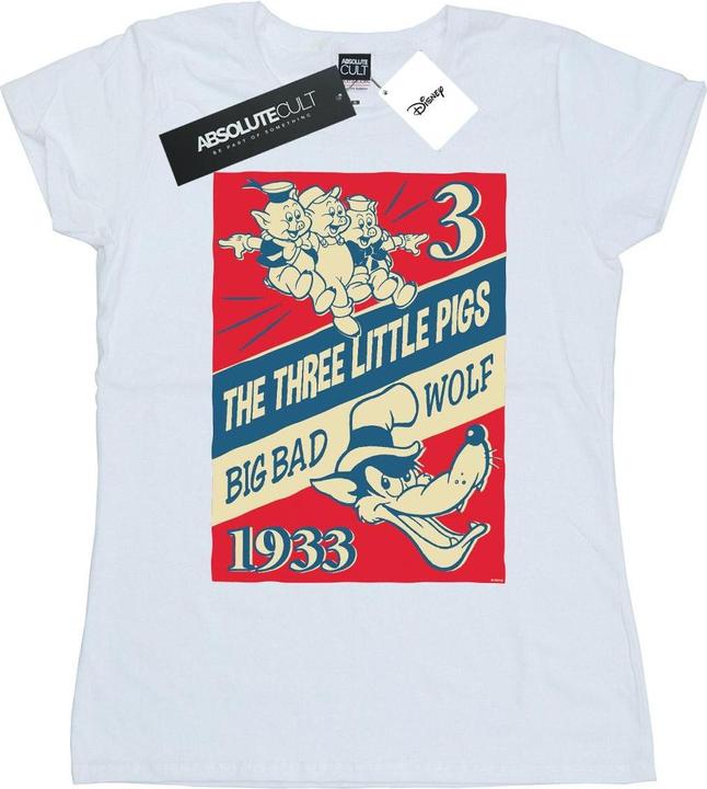 Disney Three Little Pigs And The Big Bad Wolf TShirt (M)
