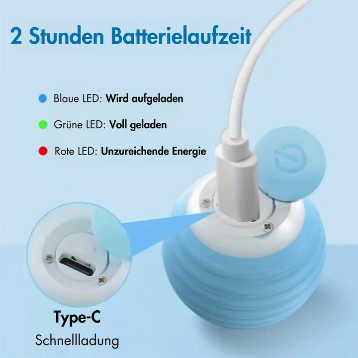 Produktbild Suba Elektrischer Katzenball mit LED Licht (Ballspielzeug Katze)