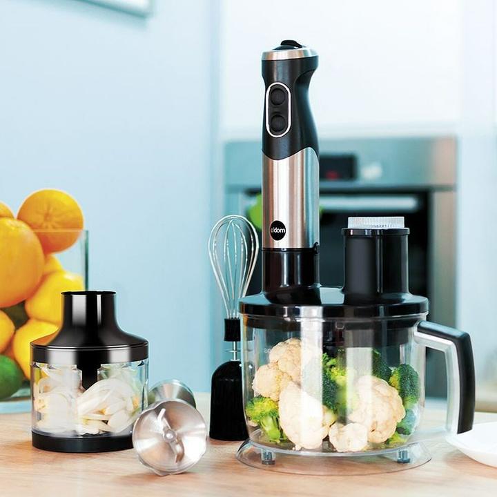 Immagine prodotto Eldom Frullatore multifunzione MOX Potenza 1000 W Punta in metallo Capacità 1 25 l Frusta di schiuma (Spina UE)