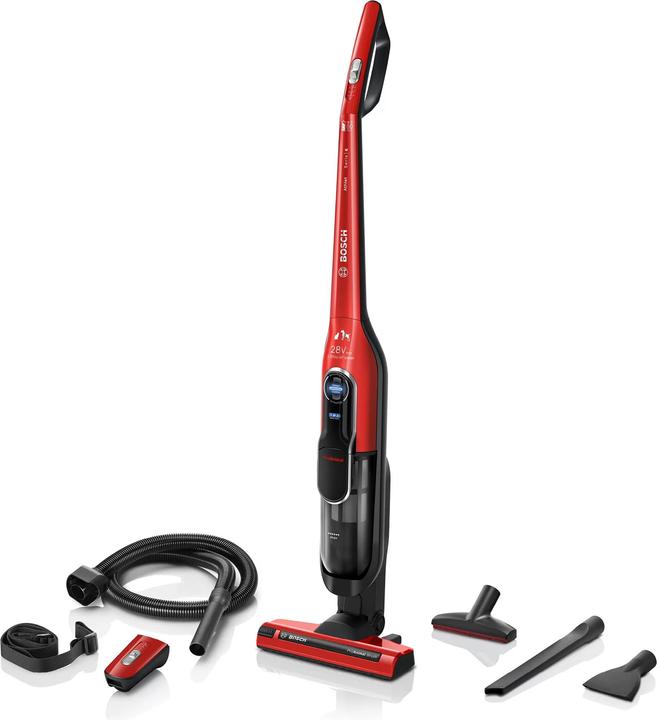 Actual product image Bosch Hausgeräte Series 6 BCH86PET2 stick vacuum/electric broom Bagless Black, Red