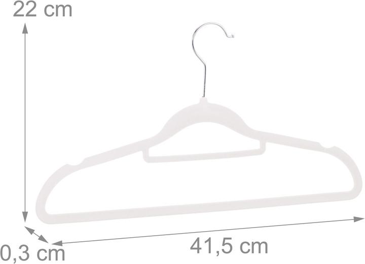 Actual product image Relaxdays Velvet Clothes Hanger Set (1 x)