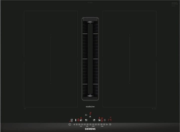 Actual product image Siemens ED777FQ25E iQ500 Induction hob with integrated extractor hood 70 cm