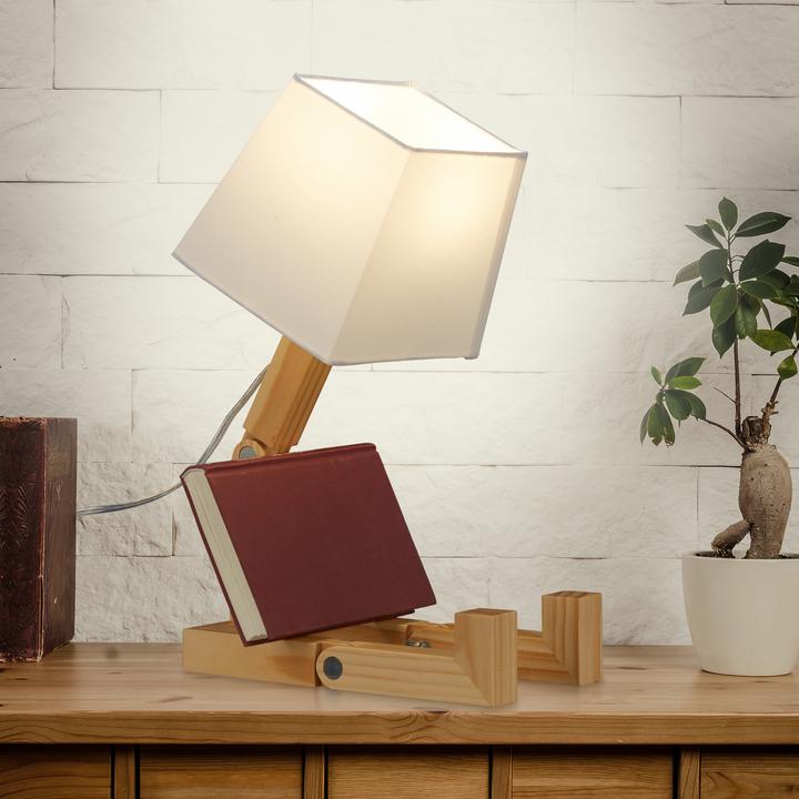Image du produit Relaxdays Lampe de table Roboter réglable (E14)