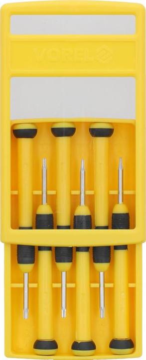Actual product image Toya CrV TORX watch screwdriver set 6 pieces (Pin-torx)