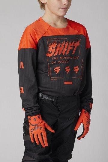 Shift Jersey Youth White Label Flame (XL)