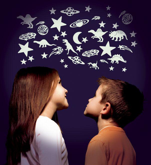 Produktbild Brainstorm Cosmic Glow- Moon & Stars (Französisch, Italienisch, Deutsch, Englisch)