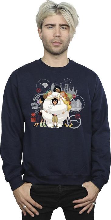 Immagine prodotto Disney Big Hero 6 Baymax Group Hug Felpa Uomo (4XL)