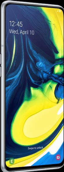 Produktbild Samsung Galaxy A80 (128 GB, Ghost White, 6.70", Dual SIM, 48 Mpx, 4G)