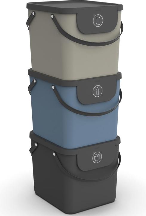 Rotho Set di 3 sistemi di riciclaggio (120 l)
