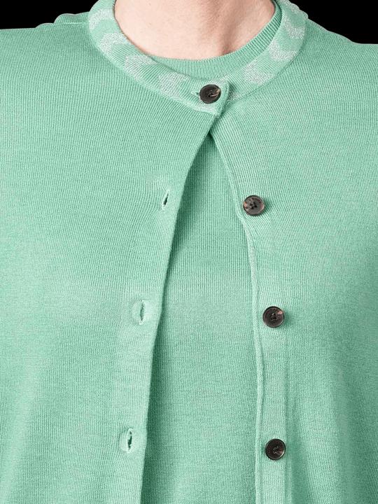 Immagine prodotto Scotch & Soda Jacquard Trim Cardigan Crew Neck Frozen Mint (L)