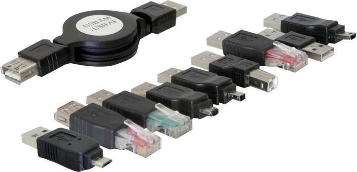 Produktbild Delock 10teiliges USB2.0 Adapterkit (1.20 m, USB 2.0)