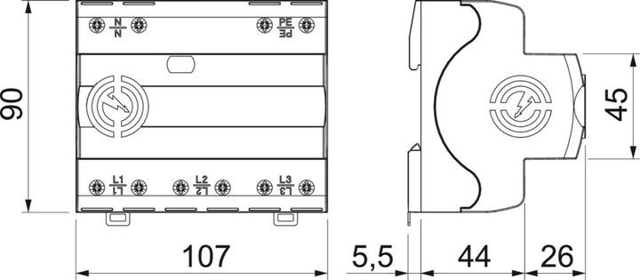 Productafbeelding OBO Bettermann LightningController Compact 3p. m.N