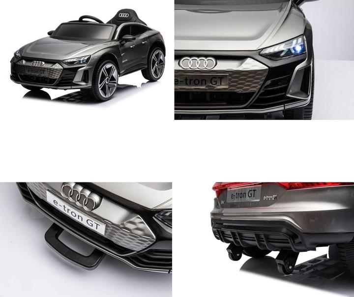 Image du produit Es-toys Véhicule pour enfants - voiture électrique "Audi E-Tron GT" - sous licence + MP3 + cuir + EVA (12 V)