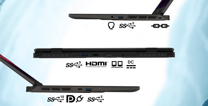 Actual product image MSI Sword 16 HX RTX 4060 (16", Intel Core i7-14700HX, 16 GB, 1000 GB, CH)