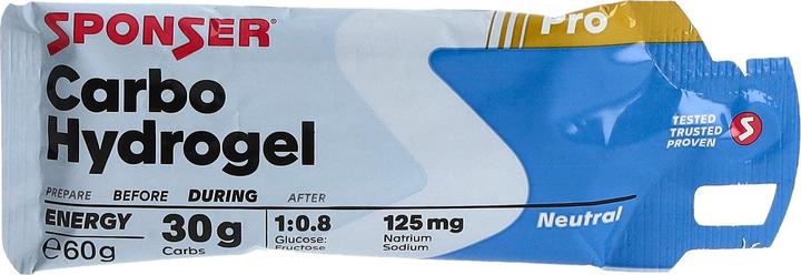 Actual product image Sponser Carbo Hydrogel (Neutral, 1 pcs., 62 g)