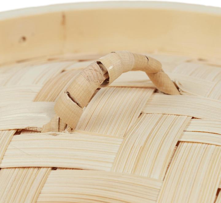 Actual product image Relaxdays Bamboo Steamer Basket, Set of 3 (Plant materials)