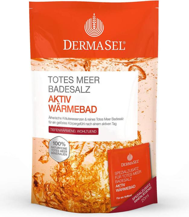 Image du produit DermaSel Sels de bain de la Mer Morte + Chaleur active SPA, 1 P KPG (Sel de bain)