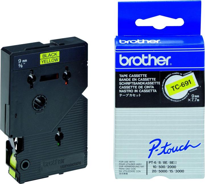 Actual product image Brother P-Touch (0.90 cm, Yellow)