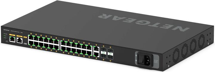 Actual product image Netgear PoE+ Switch AV Line M4250-26G4F-PoE+ 28 Port (26 Ports)
