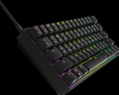 Actual product image HK Gaming GK61 US black/blue (DE, Cable)