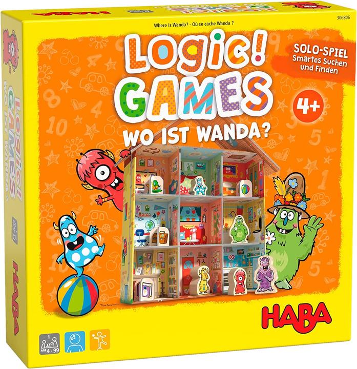 Haba Logic GAMES Where is Wanda (German, French, Italian, English)