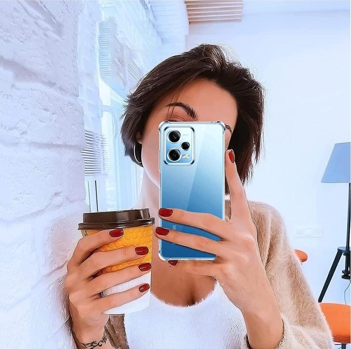 Actual product image Screenguard Xiaomi Redmi Note 12 5G Case Crystal Soft Airbag Bumper (Xiaomi Redmi Note 12)
