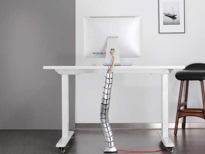 Produktbild equip Doppel-Kabelführung 73cm für Untertischmontage grau (Kabelkanal, 6.30 cm)
