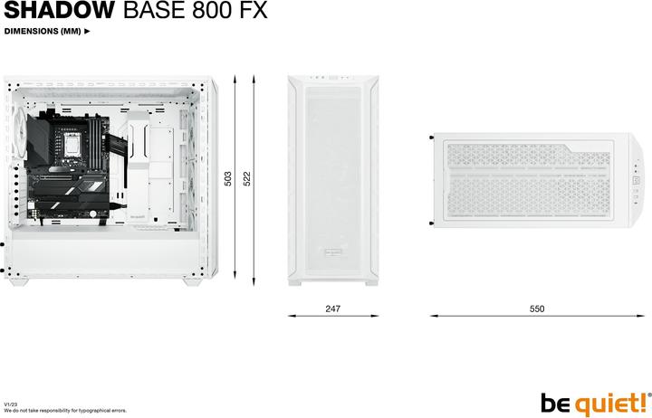 Image du produit be quiet! Shadow Base 800 FX (mATX, Mini-ITX, ATX)