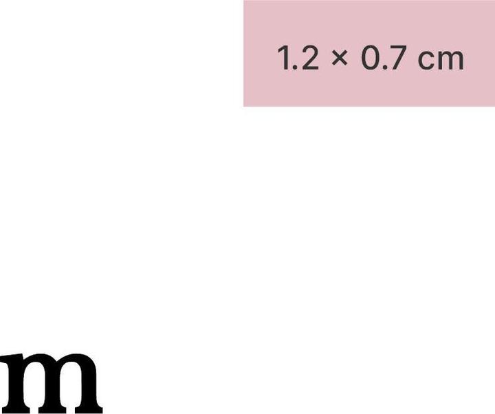 Image du produit minink Tatouage temporaire - Lettre minuscule : m