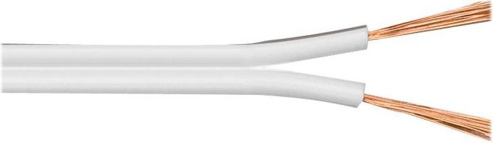 MicroConnect Loudspeaker cable, 10m, white (10 m, 3 mm²)