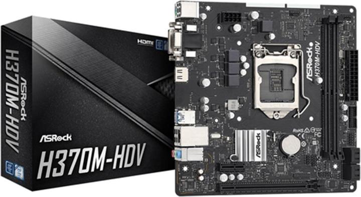 Produktbild AsRock H370M-HDV (LGA 1151, Intel H370, mATX)
